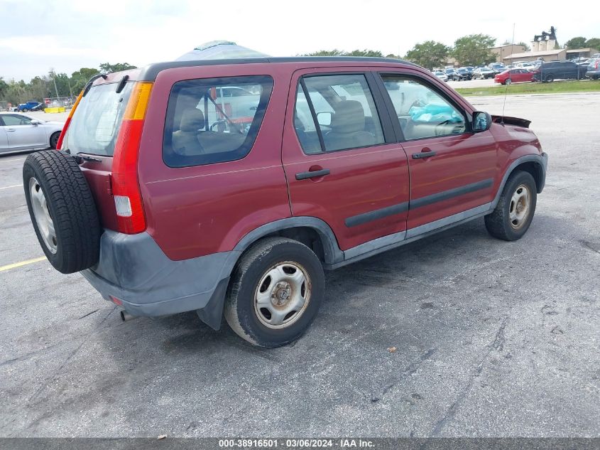 2004 Honda Cr-V Lx VIN: SHSRD68404U208241 Lot: 38916501