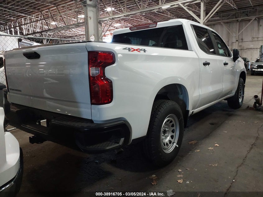 2024 CHEVROLET SILVERADO 1500 4WD  SHORT BED WT - 3GCPDAEKXRG177439