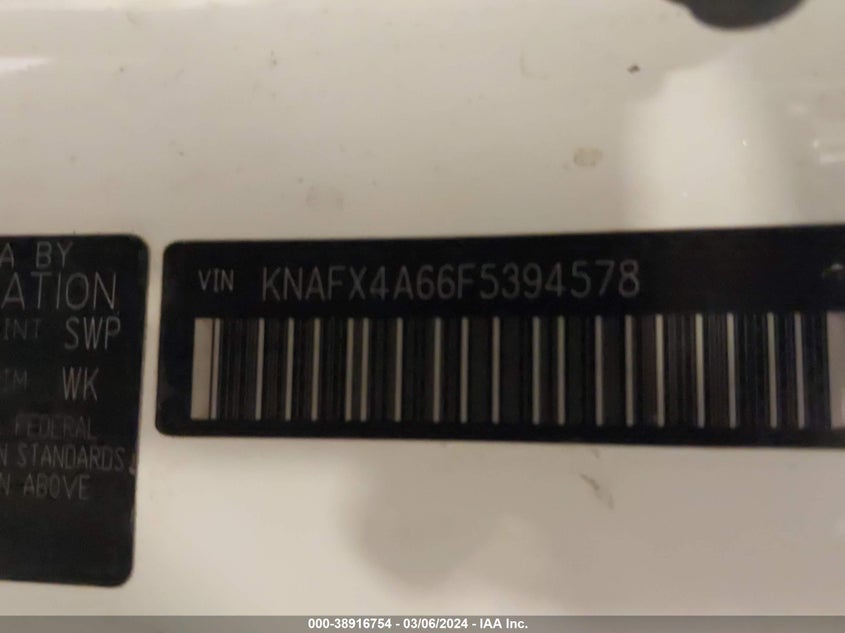 2015 KIA FORTE LX - KNAFX4A66F5394578