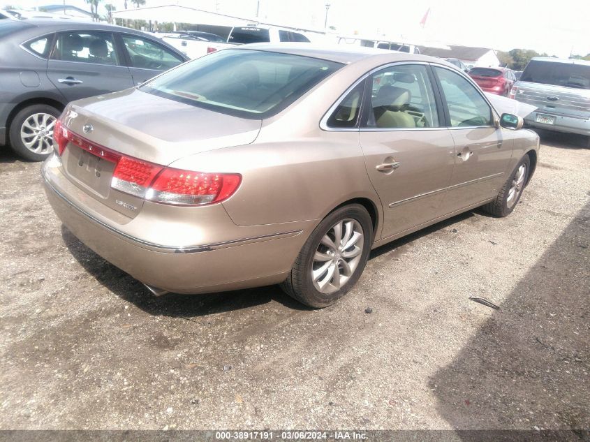 2006 Hyundai Azera Limited/Se VIN: KMHFC46F06A117368 Lot: 38917191