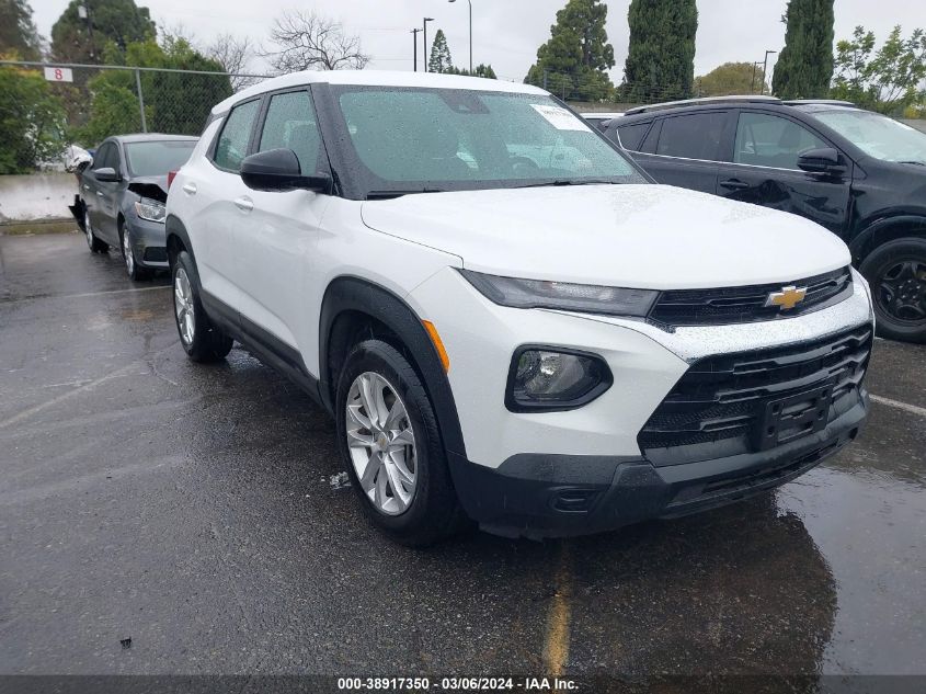 2021 Chevrolet Trailblazer Fwd Ls VIN: KL79MMS26MB163387 Lot: 38917350