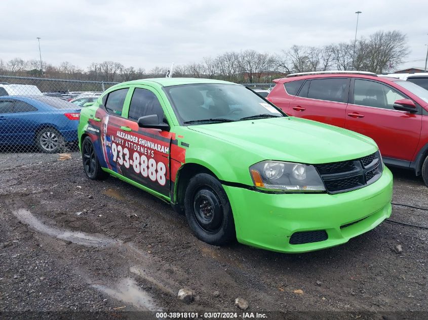 VIN 1C3CDZCB1EN121007 2014 DODGE AVENGER no.1