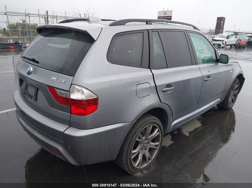 2007 BMW X3 3.0Si VIN: WBXPC93497WF18551 Lot: 38918147