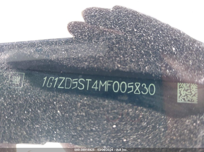 2021 CHEVROLET MALIBU LT - 1G1ZD5ST4MF005830