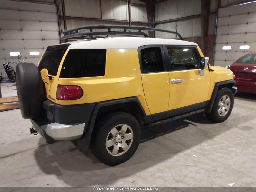 2007 Toyota Fj Cruiser VIN: JTEBU11F670070940 Lot: 38919181