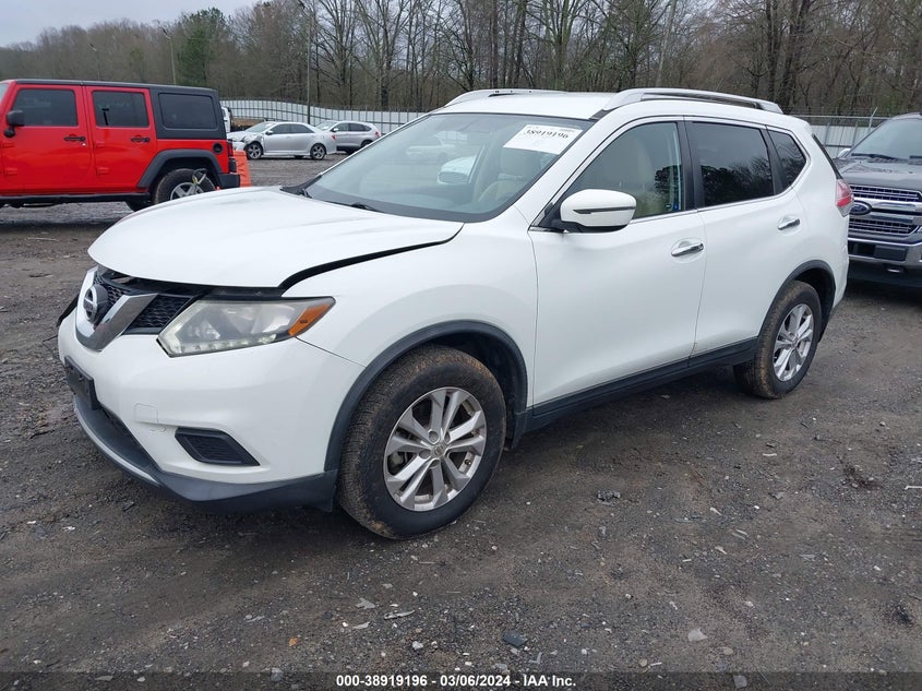 2016 NISSAN ROGUE SV - KNMAT2MT8GP633035