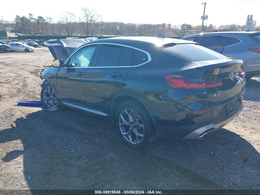 2022 BMW X4 xDrive30I VIN: 5UX33DT03N9K95104 Lot: 38919548
