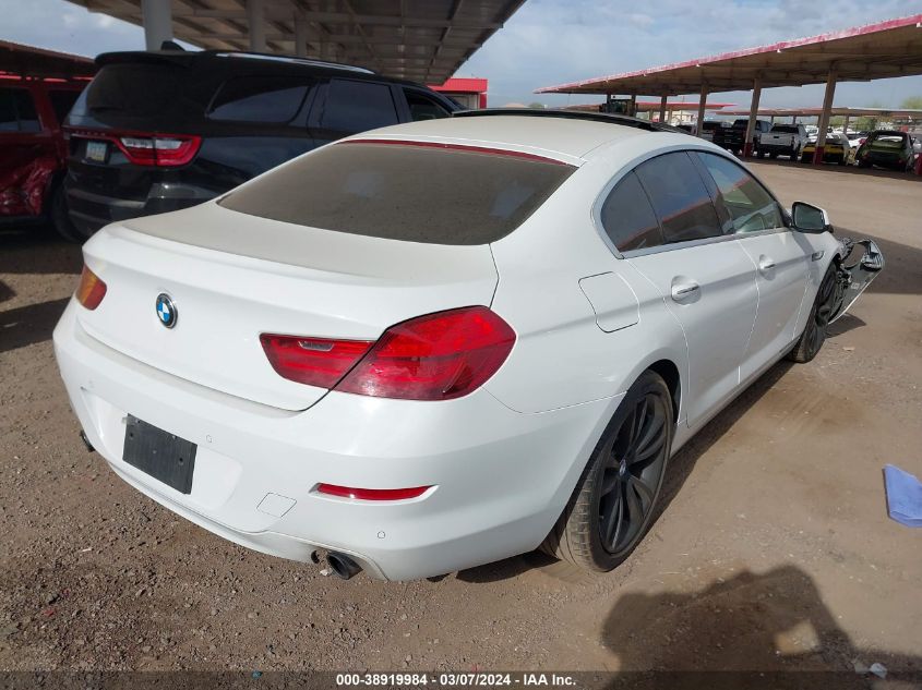 2013 BMW 640I Gran Coupe VIN: WBA6A0C51DDZ04174 Lot: 38919984