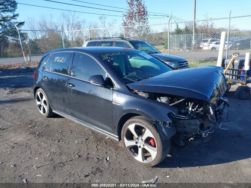 2016 Volkswagen Golf Gti S 4-Door VIN: 3VW4T7AU4GM047717 Lot: 38920251