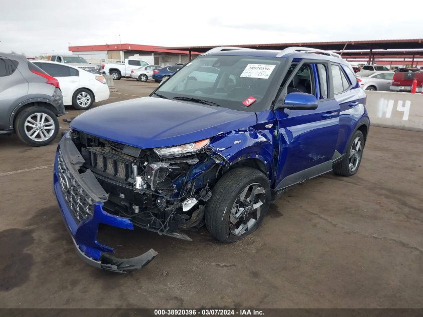 2022 Hyundai Venue Limited VIN: KMHRC8A38NU161391 Lot: 38920396