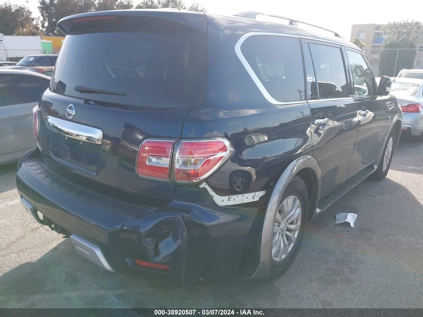 2017 Nissan Armada Sv VIN: JN8AY2ND1H9001867 Lot: 38920507