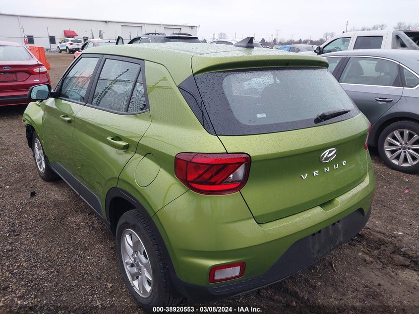 2022 Hyundai Venue Se VIN: KMHRB8A35NU197090 Lot: 38920553