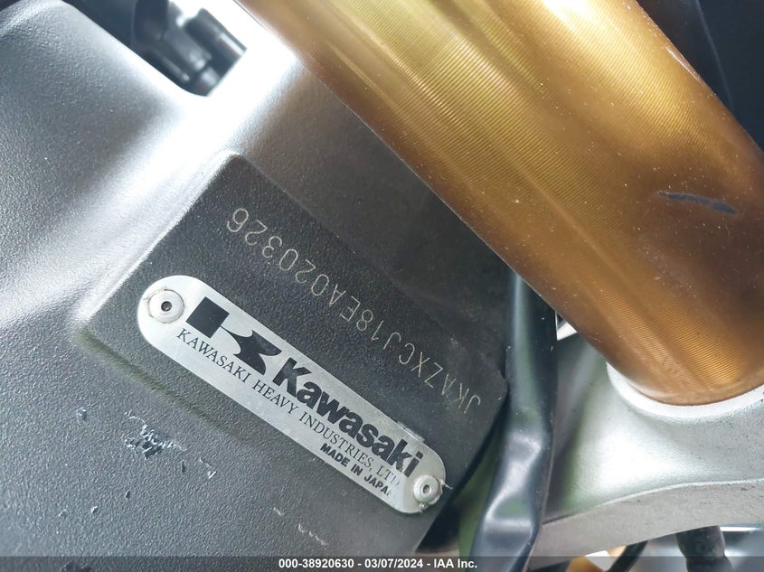 2014 KAWASAKI ZX1000 J - JKAZXCJ18EA020326