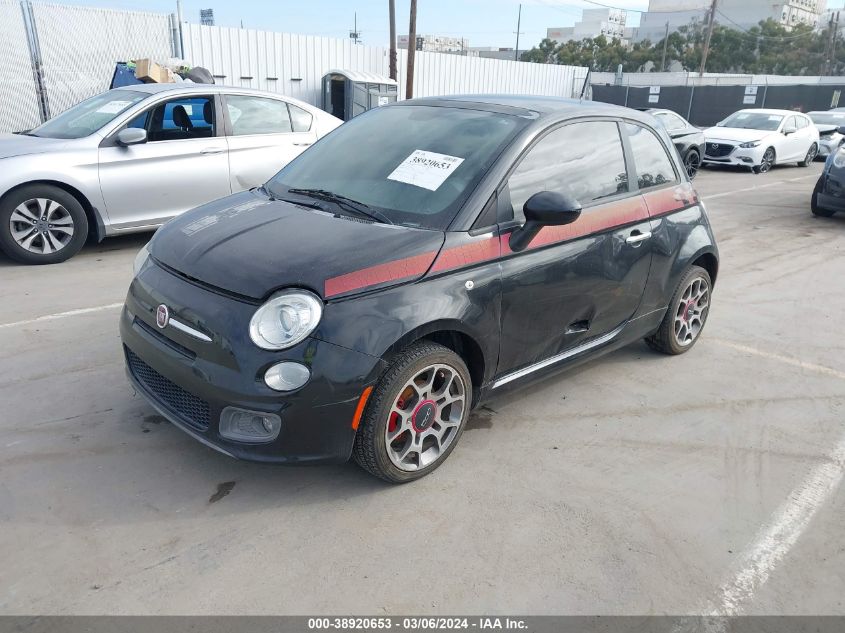 2012 Fiat 500 Sport VIN: 3C3CFFBR7CT303685 Lot: 38920653