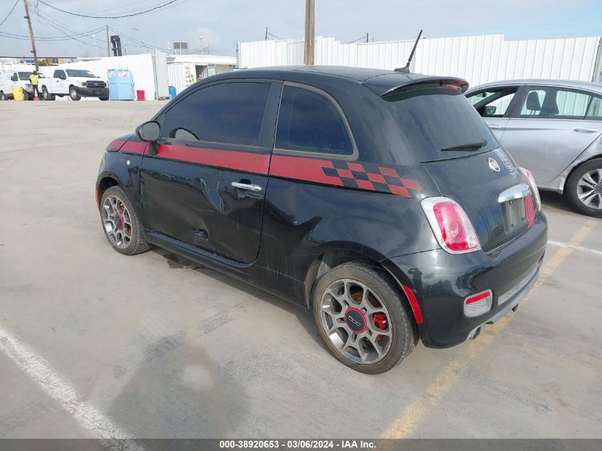 2012 Fiat 500 Sport VIN: 3C3CFFBR7CT303685 Lot: 38920653