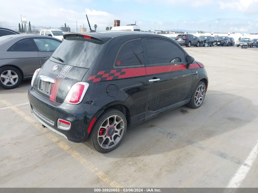 2012 Fiat 500 Sport VIN: 3C3CFFBR7CT303685 Lot: 38920653