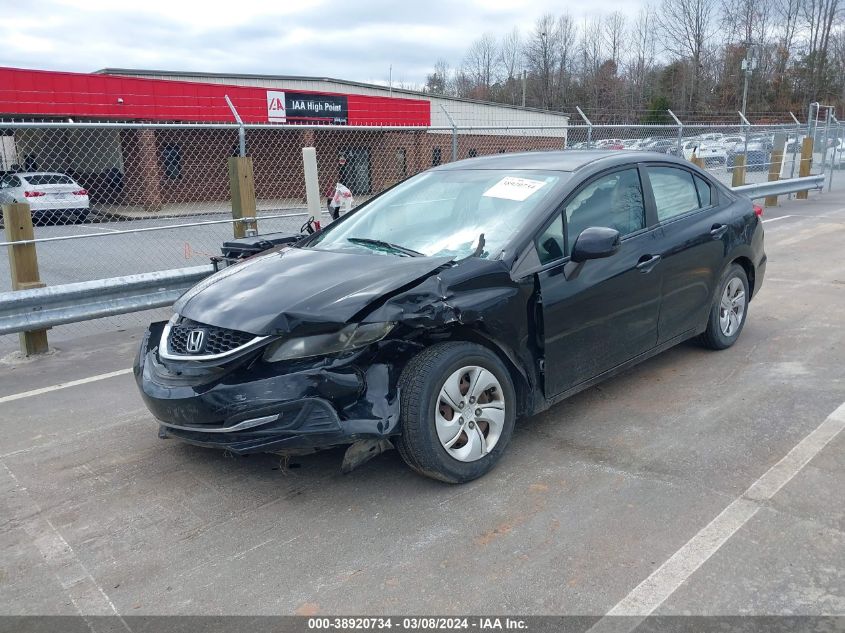 2013 Honda Civic Lx VIN: 19XFB2F50DE210646 Lot: 38920734