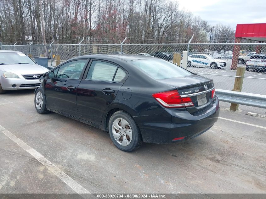 2013 Honda Civic Lx VIN: 19XFB2F50DE210646 Lot: 38920734