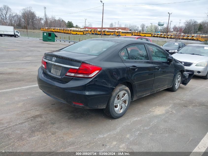 2013 Honda Civic Lx VIN: 19XFB2F50DE210646 Lot: 38920734