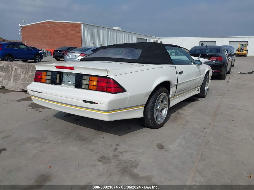 1988 Chevrolet Camaro VIN: 1G1FP31F0JL154825 Lot: 38921074