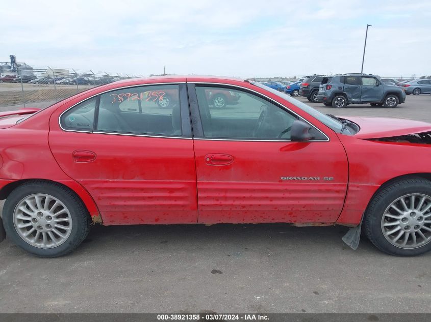 1999 Pontiac Grand Am Se2 VIN: 1G2NE52E4XM933730 Lot: 38921358