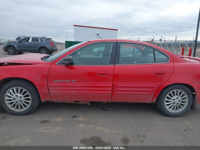 1999 Pontiac Grand Am Se2 VIN: 1G2NE52E4XM933730 Lot: 38921358