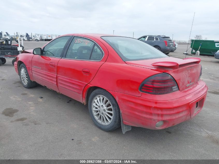 1999 Pontiac Grand Am Se2 VIN: 1G2NE52E4XM933730 Lot: 38921358