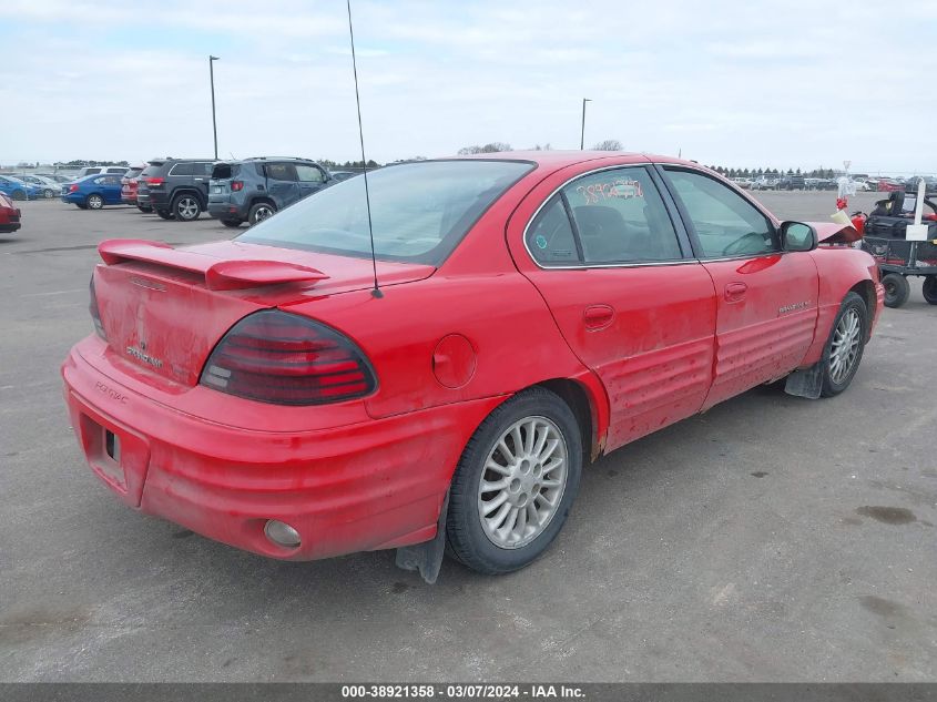 1999 Pontiac Grand Am Se2 VIN: 1G2NE52E4XM933730 Lot: 38921358