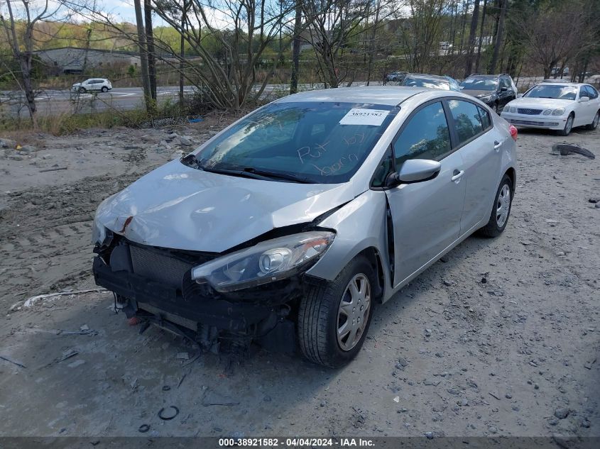 2015 Kia Forte Lx VIN: KNAFK4A69F5426809 Lot: 38921582