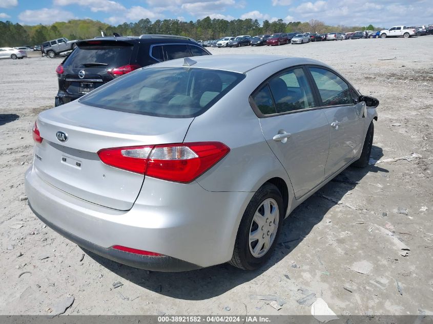 2015 Kia Forte Lx VIN: KNAFK4A69F5426809 Lot: 38921582