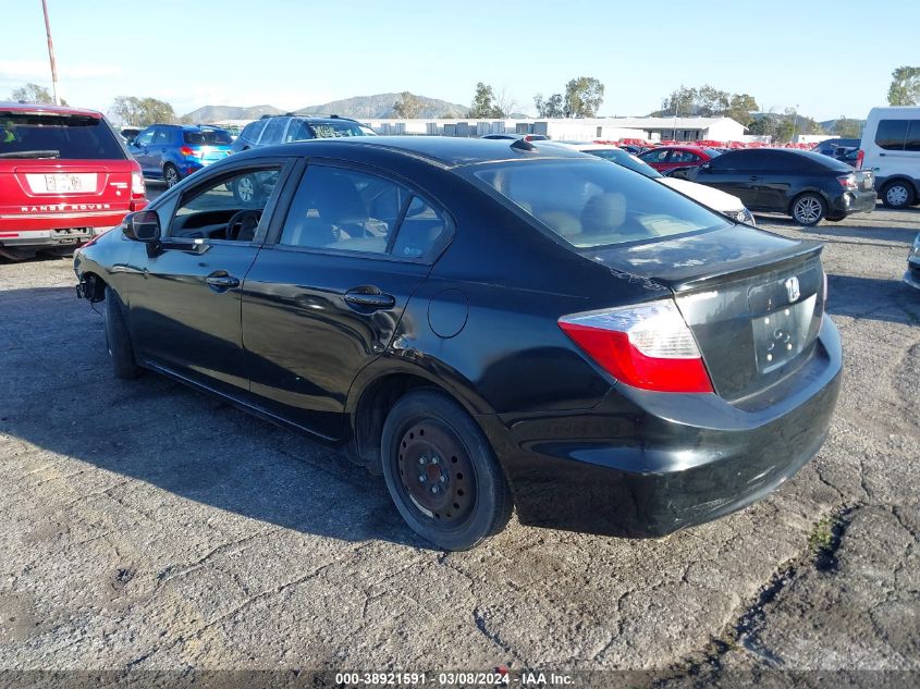 2012 Honda Civic Hybrid VIN: JHMFB4F34CS005352 Lot: 38921591