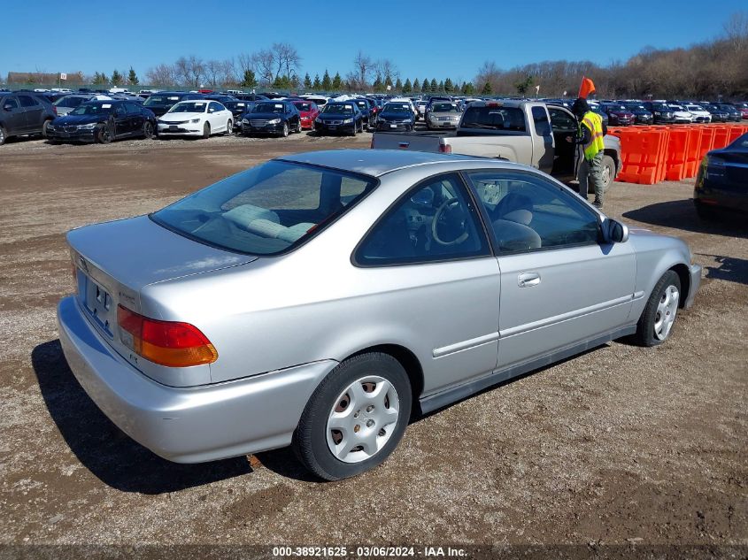 1998 Honda Civic Ex VIN: 1HGEJ8145WL081153 Lot: 38921625