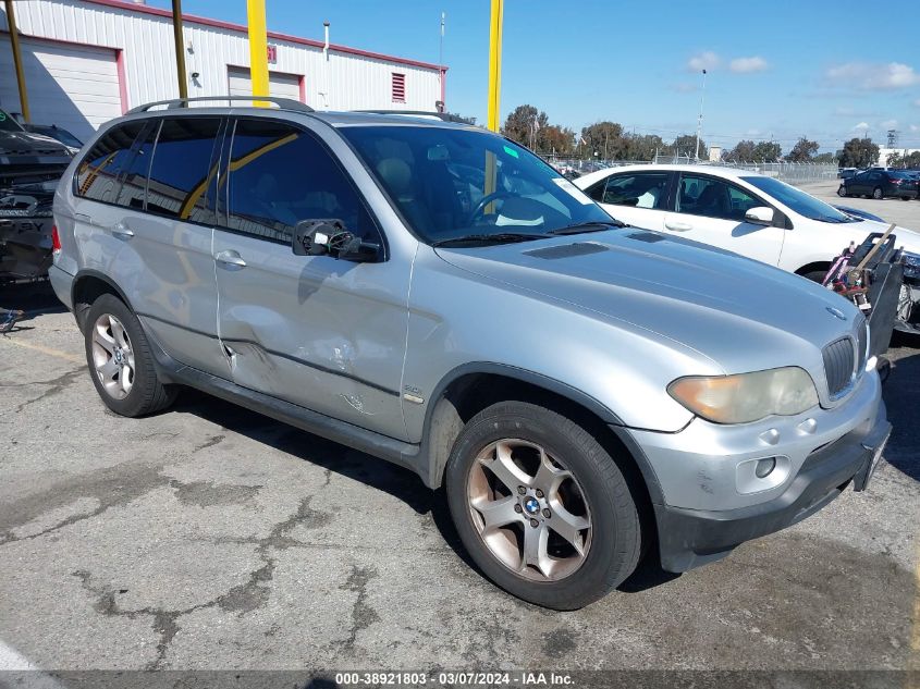 2005 BMW X5 3.0I VIN: 5UXFA13545LY04956 Lot: 38921803