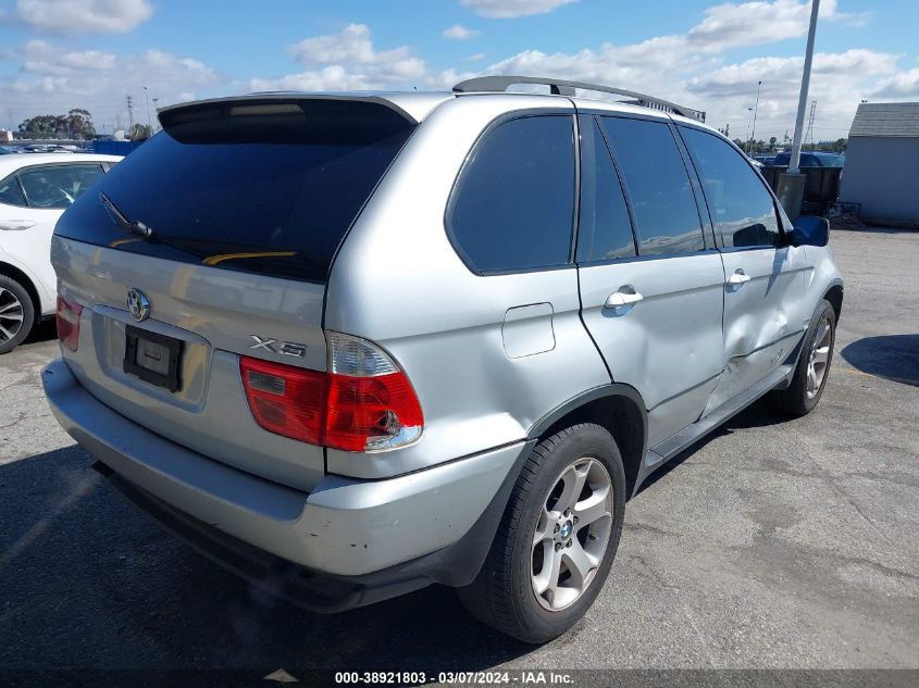 2005 BMW X5 3.0I VIN: 5UXFA13545LY04956 Lot: 38921803