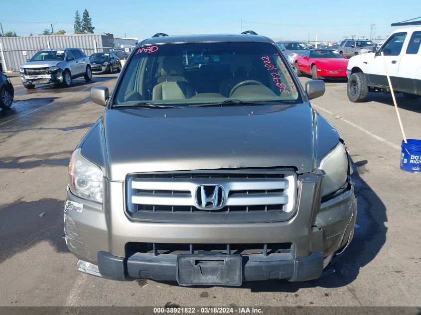 2008 Honda Pilot Ex-L VIN: 5FNYF18608B021623 Lot: 38921822