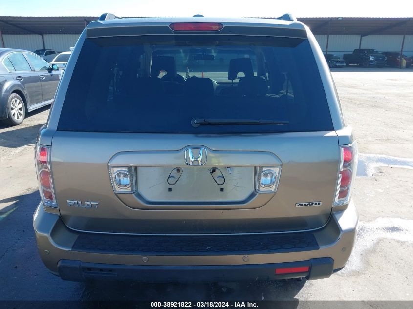 2008 Honda Pilot Ex-L VIN: 5FNYF18608B021623 Lot: 38921822