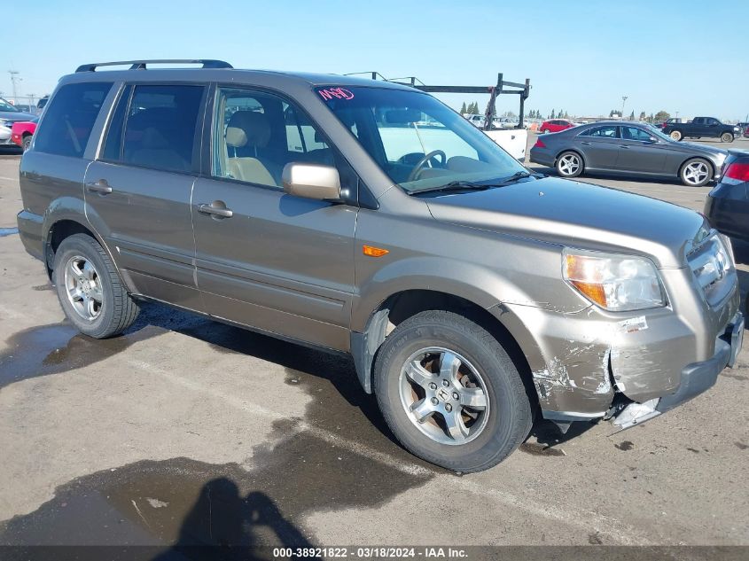 2008 Honda Pilot Ex-L VIN: 5FNYF18608B021623 Lot: 38921822