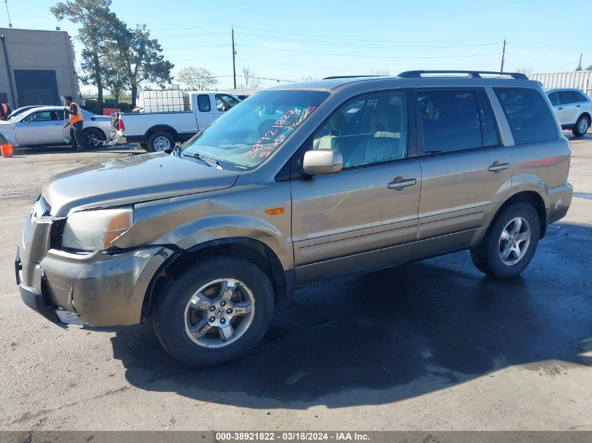 2008 Honda Pilot Ex-L VIN: 5FNYF18608B021623 Lot: 38921822