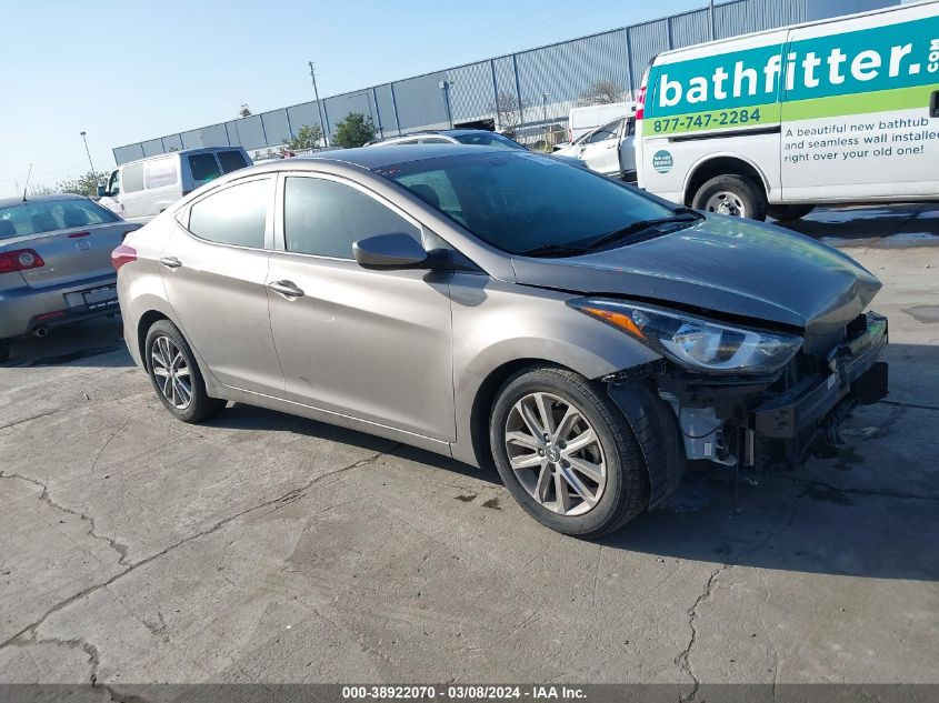 2014 Hyundai Elantra Se VIN: 5NPDH4AE2EH485392 Lot: 38922070