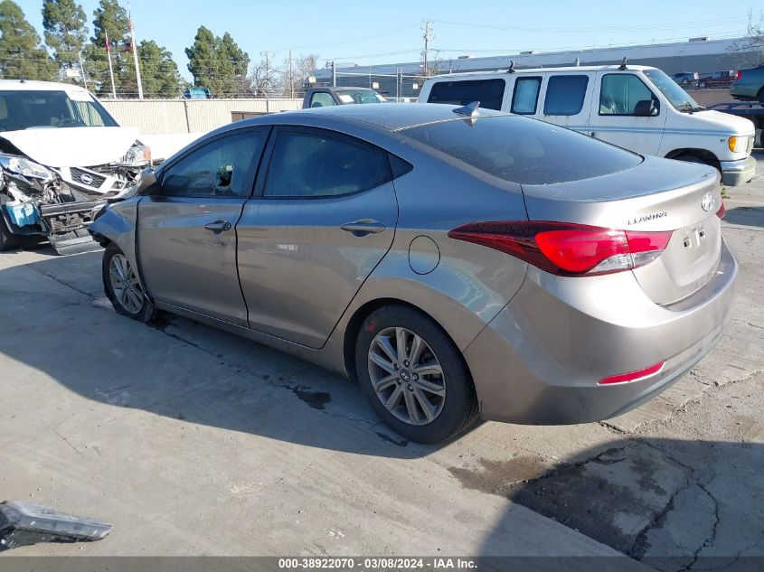 2014 Hyundai Elantra Se VIN: 5NPDH4AE2EH485392 Lot: 38922070