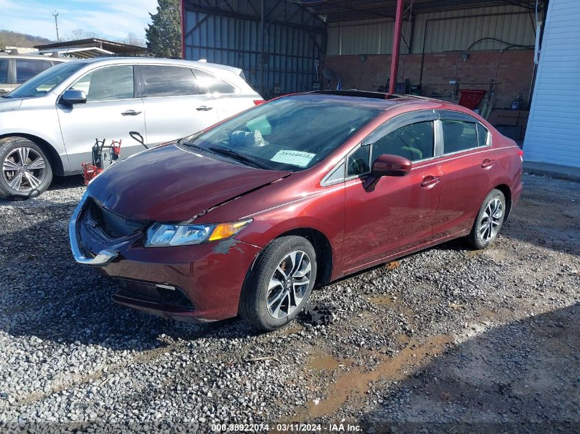 2015 Honda Civic Ex VIN: 19XFB2F8XFE069081 Lot: 38922074