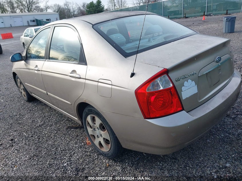 2005 Kia Spectra Ex/Lx/Sx VIN: KNAFE121255140761 Lot: 38922130