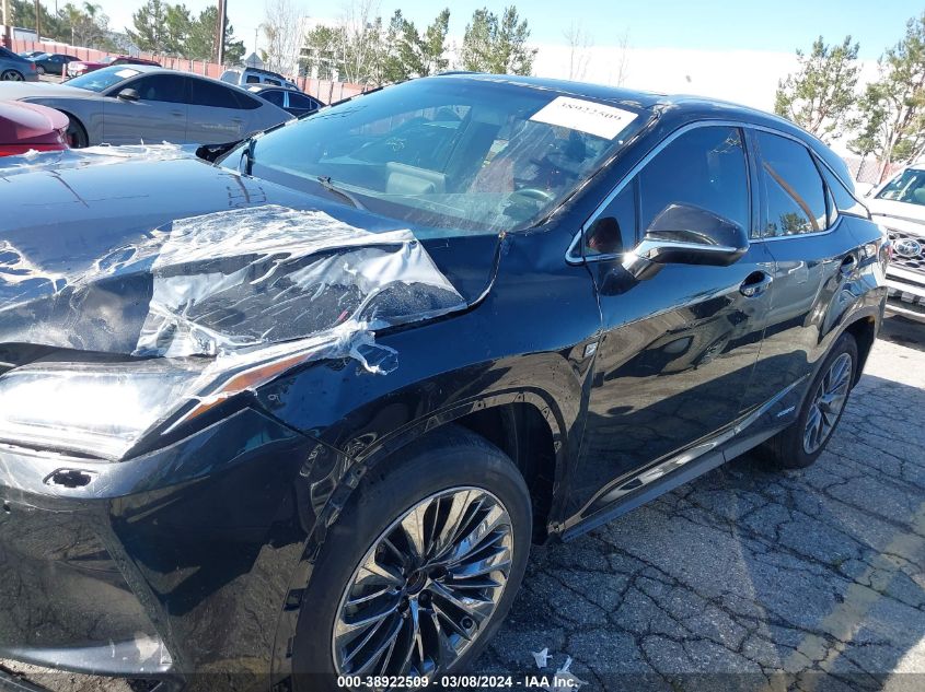 2020 Lexus Rx 450H F Sport Performance VIN: 2T2YGMDA7LC04942 Lot: 38922509