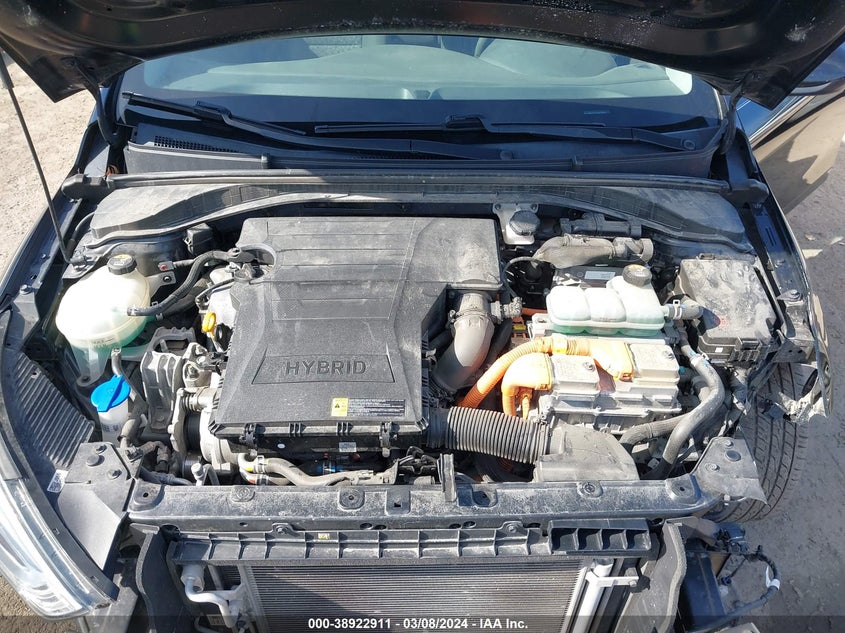 VIN KMHC65LC5KU176211 2019 HYUNDAI IONIQ HYBRID BLUE