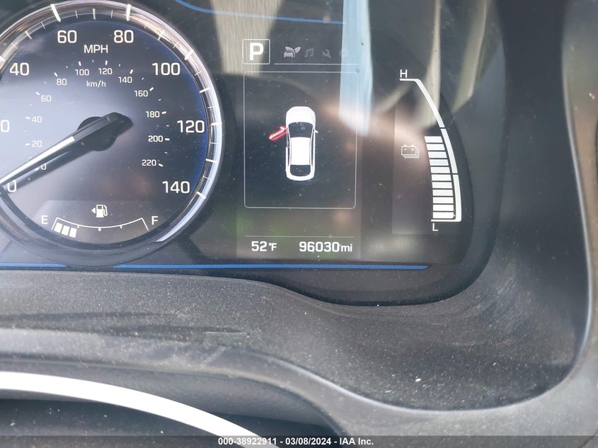 VIN KMHC65LC5KU176211 2019 HYUNDAI IONIQ HYBRID BLUE
