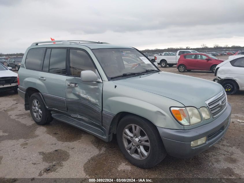 2003 Lexus Lx 470 VIN: JTJHT00W833531459 Lot: 38922924