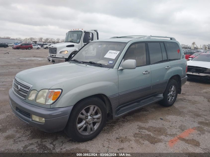 2003 Lexus Lx 470 VIN: JTJHT00W833531459 Lot: 38922924