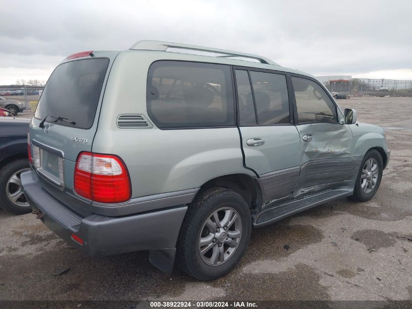 2003 Lexus Lx 470 VIN: JTJHT00W833531459 Lot: 38922924