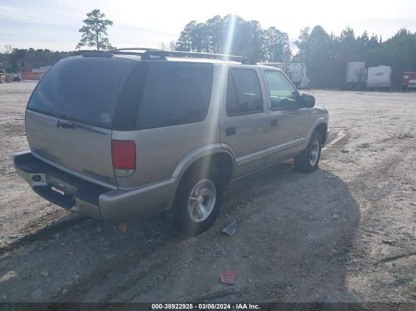 2002 Chevrolet Blazer Ls VIN: 1GNCS13WX2K137507 Lot: 38922925