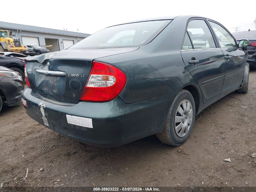 2003 Toyota Camry Le VIN: 4T1BE32K73U744780 Lot: 38923222